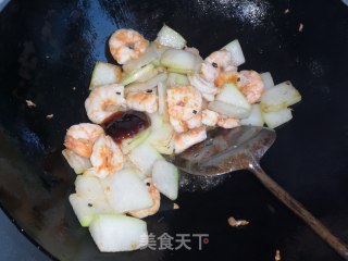 #懒人餐#虾仁烧冬瓜的做法步骤：9