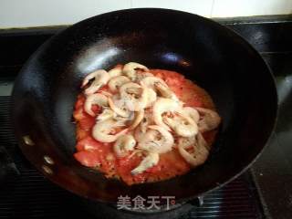 番茄烩海虾的做法步骤：7
