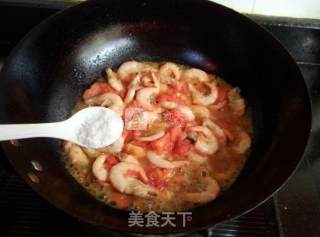 番茄烩海虾的做法步骤：9