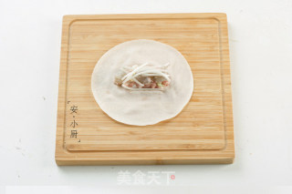 鲜虾韭黄春卷的做法步骤：5