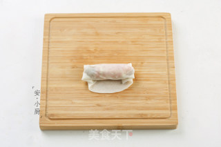 鲜虾韭黄春卷的做法步骤：8