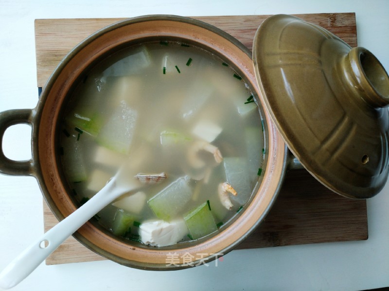 冬瓜豆腐花蛤汤的做法
