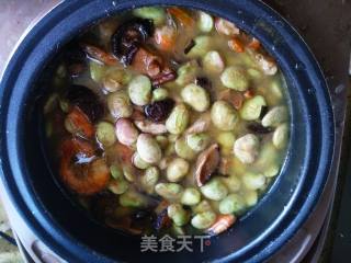 香菇虾干豆饭的做法步骤：4