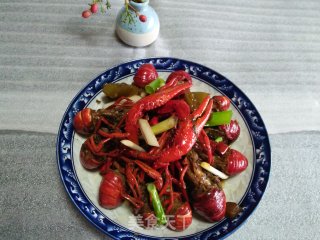 酸菜炒小龙虾的做法步骤：9