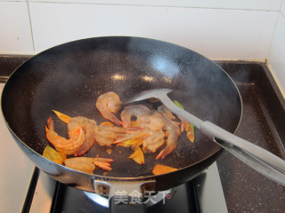 丝瓜炒大虾的做法步骤：7