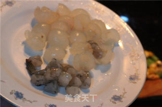 桂圆虾仁玉米粒的做法步骤：4