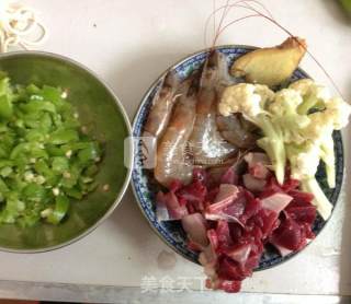开胃主食-麻辣香锅虾面的做法步骤：5