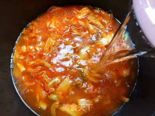 韩式泡菜锅的做法步骤：8