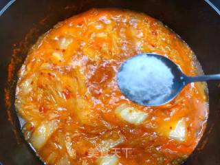 韩式泡菜锅的做法步骤：9