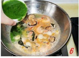 菠汁海鲜汤的做法步骤：7