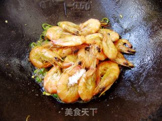 家常菜----清炒青虾的做法步骤：5