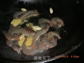 炒青虾萝卜的做法步骤：3