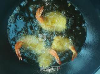 黄金凤尾虾的做法步骤：8