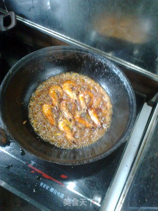 油焖大虾（私房菜6）的做法步骤：4