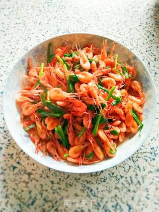 韭菜炒小河虾的做法步骤：9