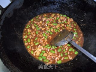 酱焖河虾毛豆的做法步骤：7