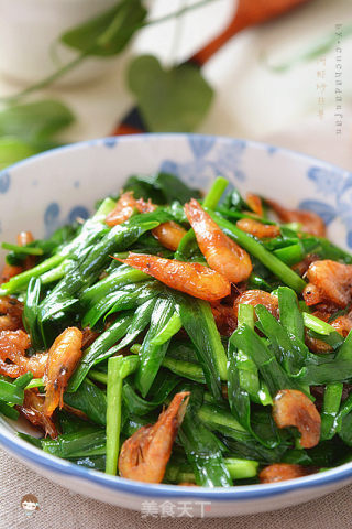 小河虾炒韭菜的做法步骤：7