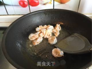 菱角米炒虾仁的做法步骤：5