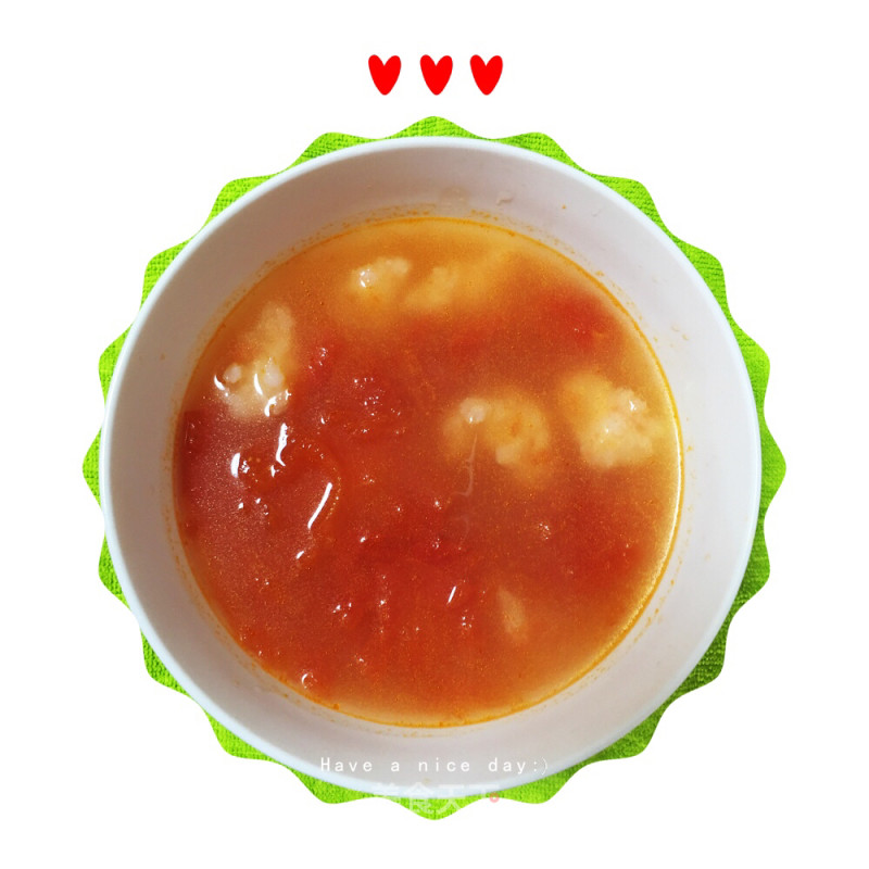 西红柿虾滑汤的做法
