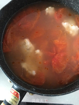 西红柿虾滑汤的做法步骤：5