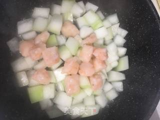 虾滑炒冬瓜的做法步骤：7