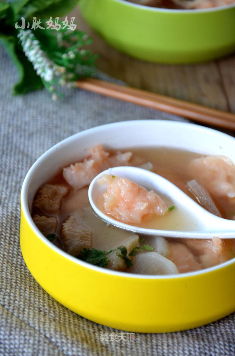 猴头菇虾滑汤的做法