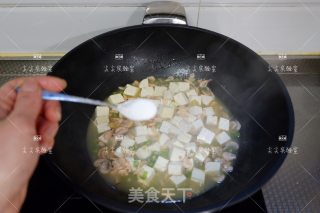 磷虾烧豆腐的做法步骤：8