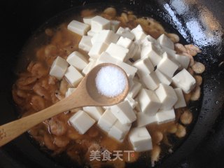 磷虾烧豆腐的做法步骤：10