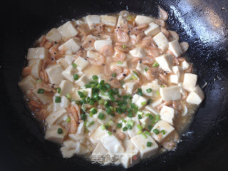 磷虾烧豆腐的做法步骤：12