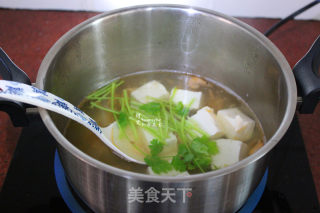 鲜香磷虾豆腐汤的做法步骤：7