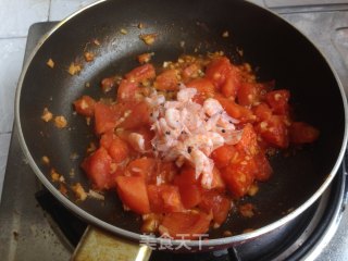 磷虾番茄意大利面的做法步骤：8