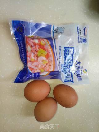 南极磷虾煎蛋的做法步骤：1