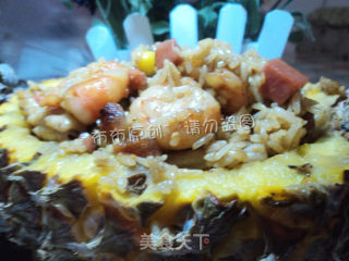 中式菠萝炒饭的做法步骤：9