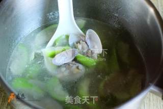 蛤蜊丝瓜汤的做法步骤：7