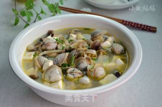 蛤蜊豆腐汤的做法步骤：9