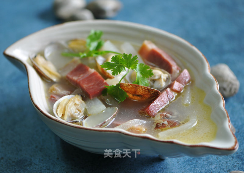 蛤蜊火腿萝卜汤的做法