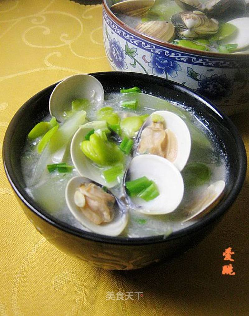 老黄瓜豆瓣蛤蜊汤的做法