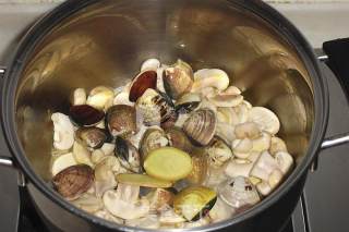 蛤蜊蘑菇汤的做法步骤：4