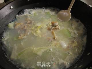 无油的冬瓜蛤蜊汤的做法步骤：9