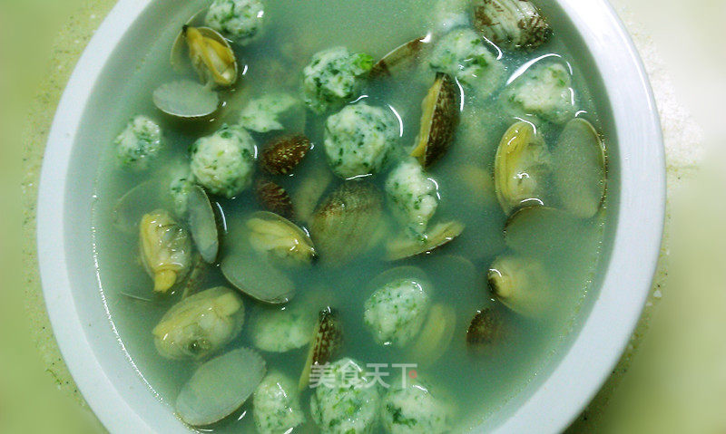 鲜的没得比蛤蜊荠菜鱼丸汤的做法