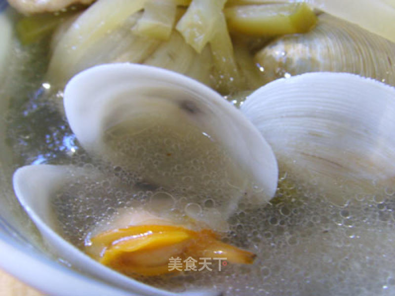 蛤蜊榨菜滋补汤的做法
