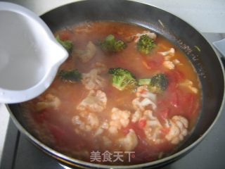 菜花番茄蛤蜊汤的做法步骤：9