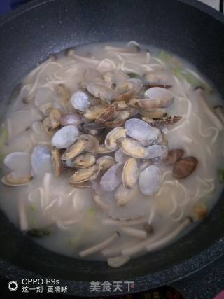 韩式蛤蜊汤面的做法步骤：10