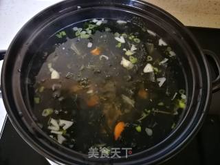 #花样美食#～蛤蜊紫菜汤的做法步骤：7