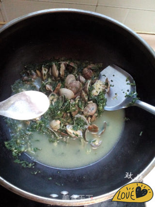 荠菜蛤蜊汤的做法步骤：8