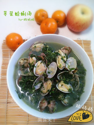 荠菜蛤蜊汤的做法步骤：10