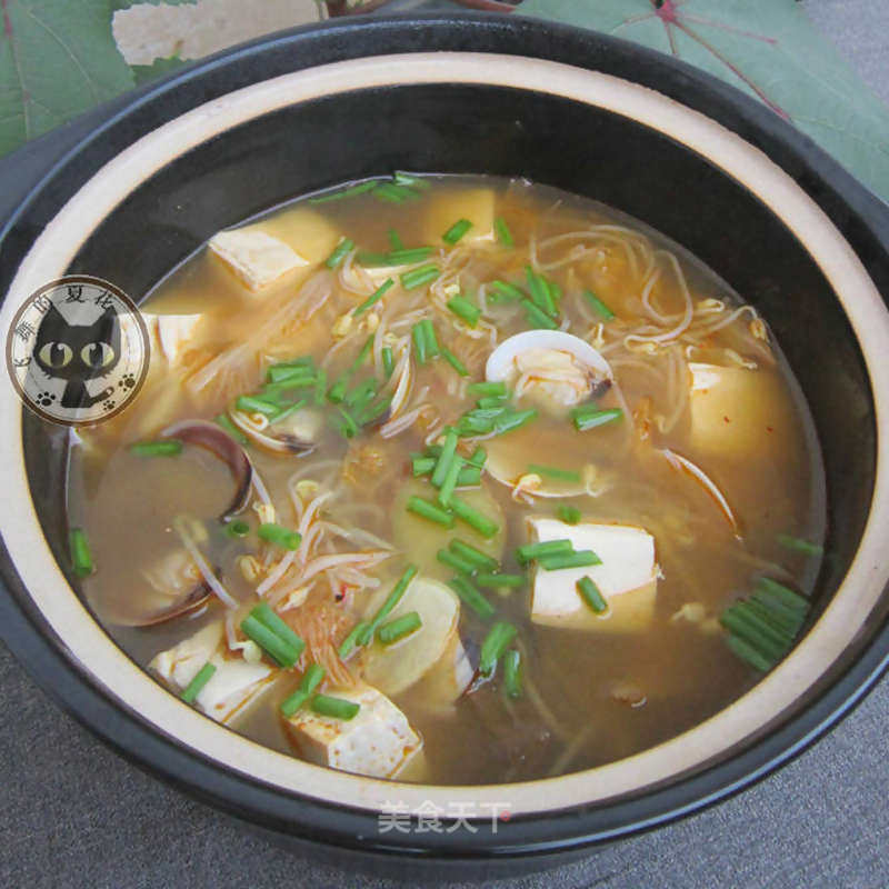 韩式辣白菜豆腐汤的做法