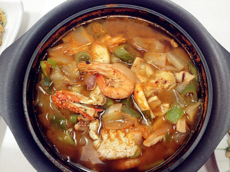 韩国海鲜大酱汤的做法