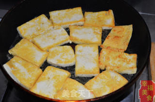 美食二合一蛤蜊煎烧豆腐的做法步骤：4