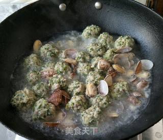荠菜蛤蜊丸子的做法步骤：5